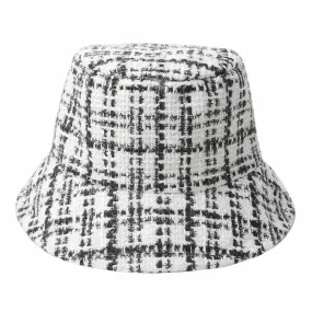 Plaid Check Patterned Bucket Hat