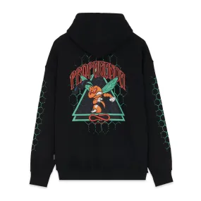 Propaganda sweatshirt with hood and kangaroo pockets Triangle Sting Hoodie 22FWPRFE844-01 black