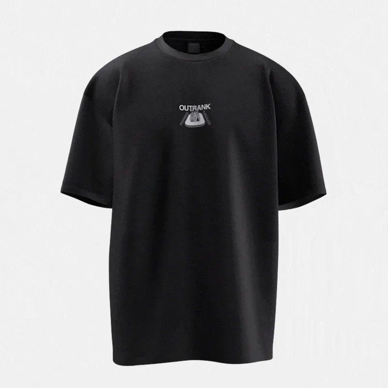 Pushing Through All Oppositions Embroidered T-Shirt