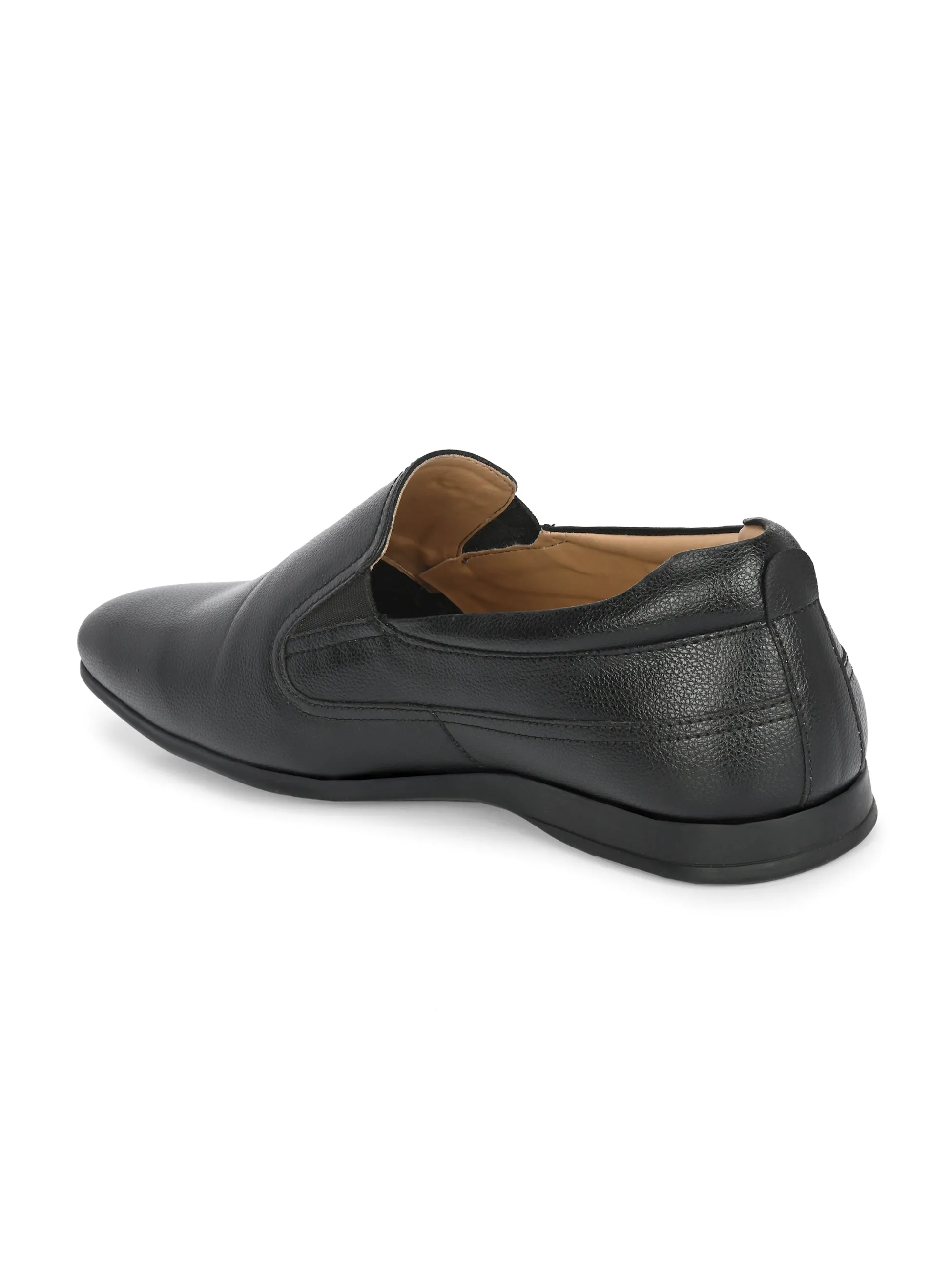 Reine Black Solid Slip-Ons