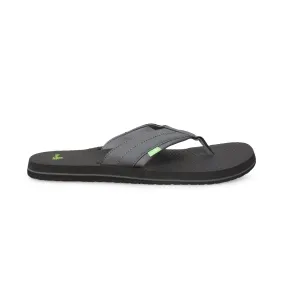 Sanuk Beer Cozy 2 Grey Flip Flops - Men's