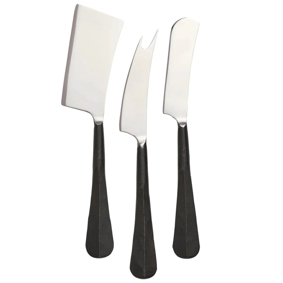 Simon Pearce Woodbury Cheese Knife Set - Black