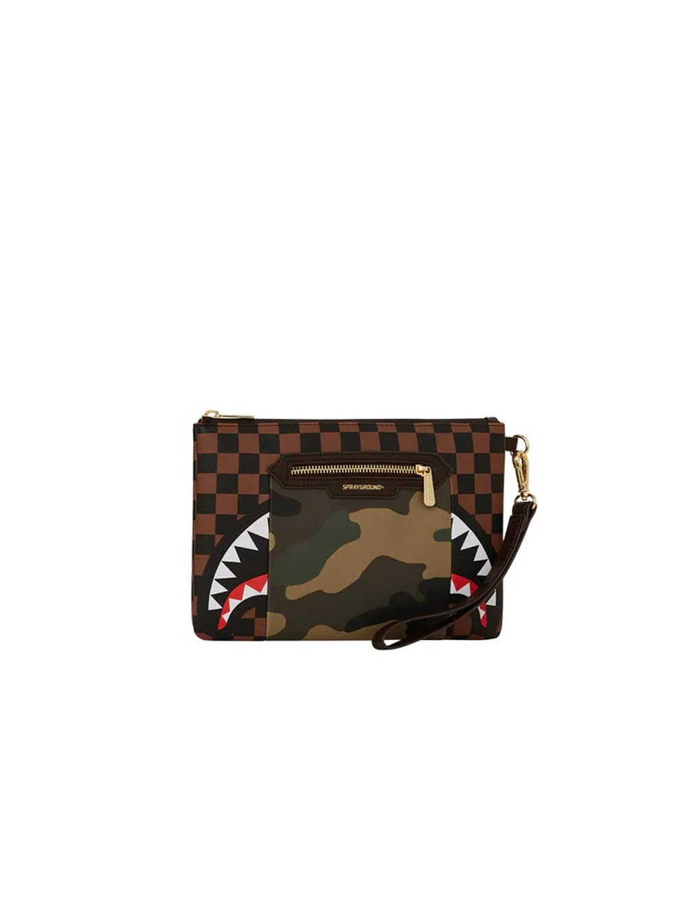 Sip Camo Accent Cross-Over Clutch - Multicolor