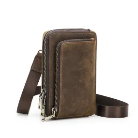 Small Crossbody Cell Phone Wallet Bag with Belt Buckle