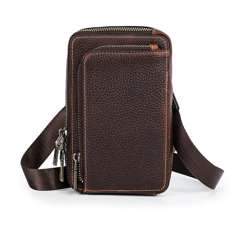 Small Crossbody Cell Phone Wallet Bag with Belt Buckle