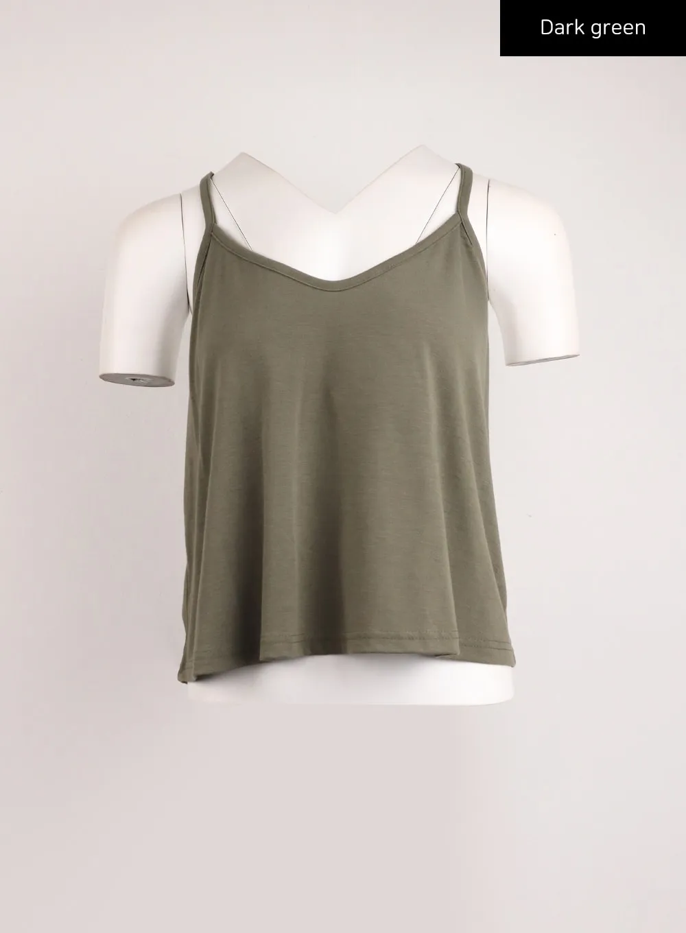 Solid V-Neck Cami Top IJ411