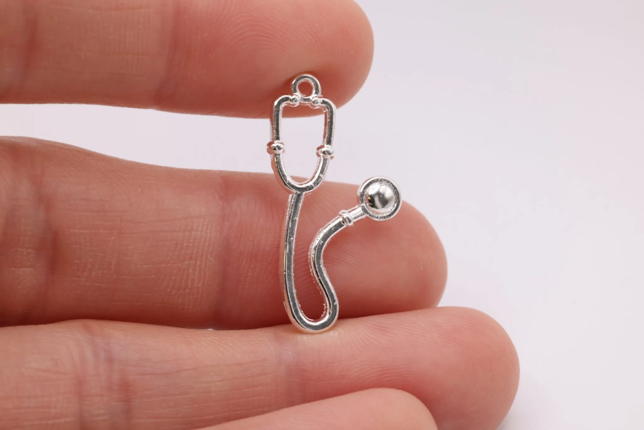 Stethoscope Charm, 925 Sterling Silver, 649