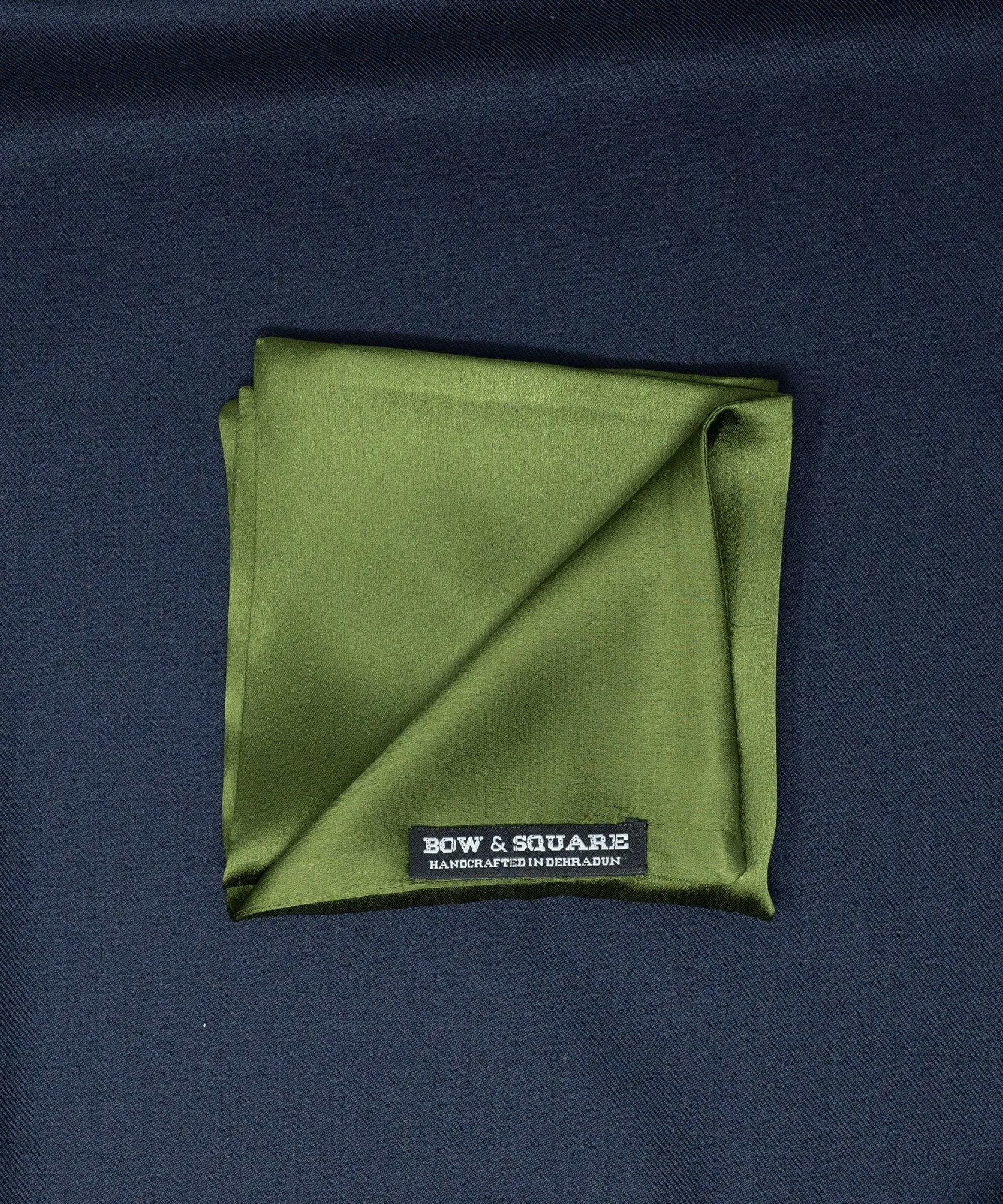 Sun & Sand Solid Green Pocket Square