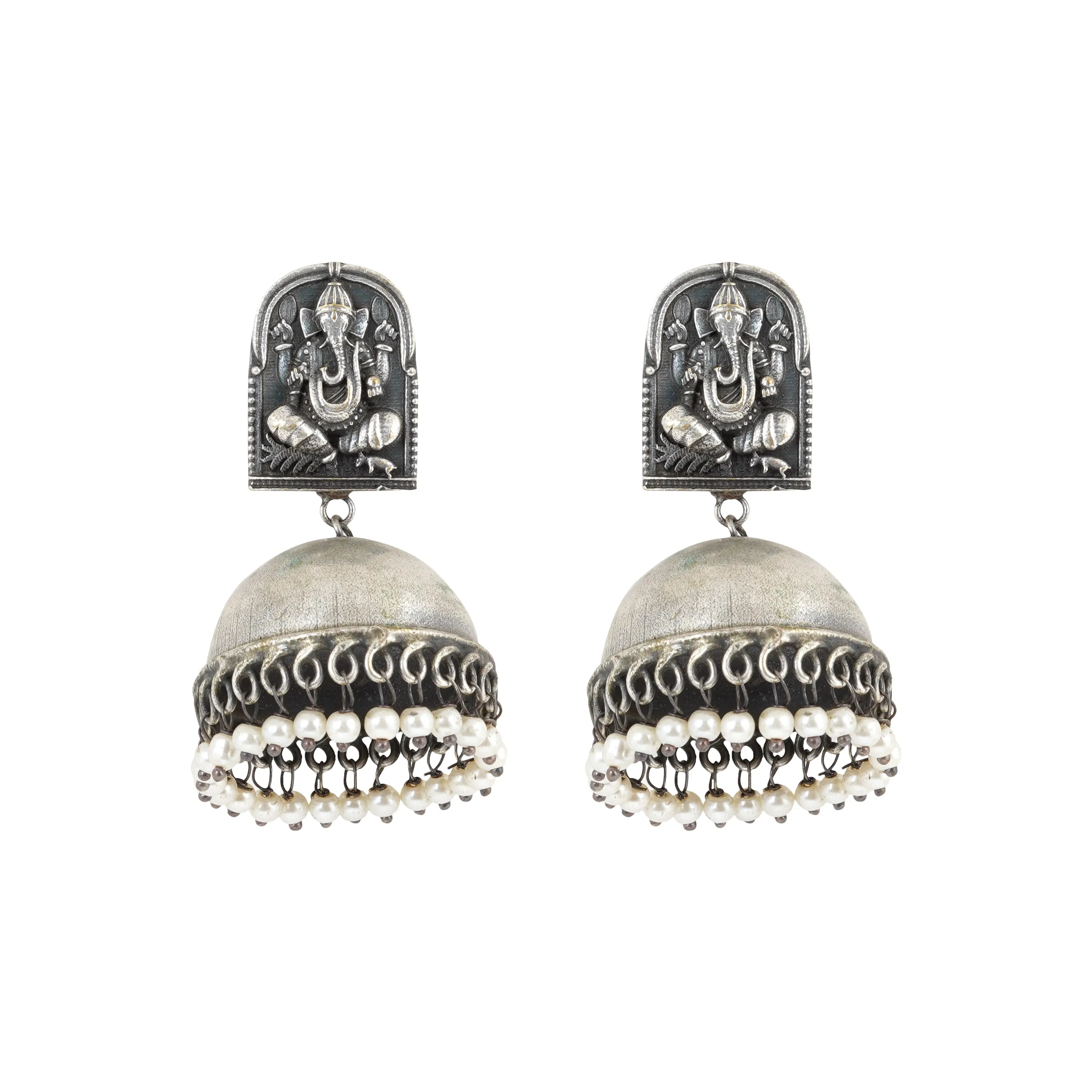 Teejh Aesha Silver Oxidised Earring