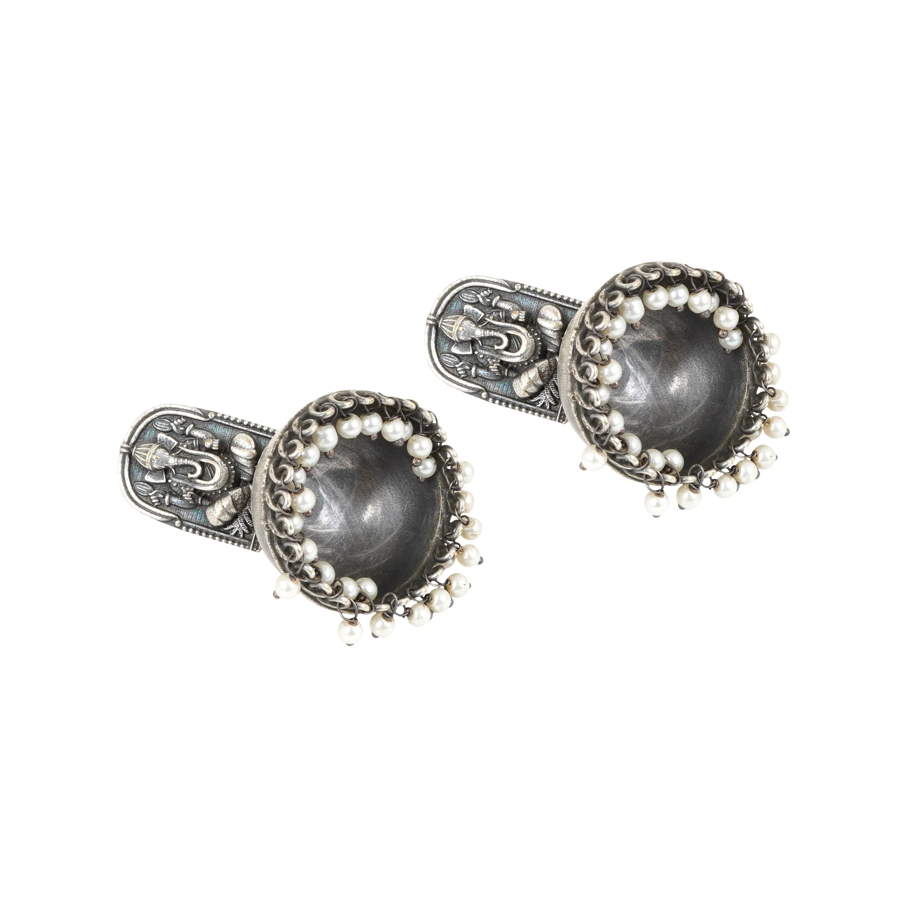 Teejh Aesha Silver Oxidised Earring