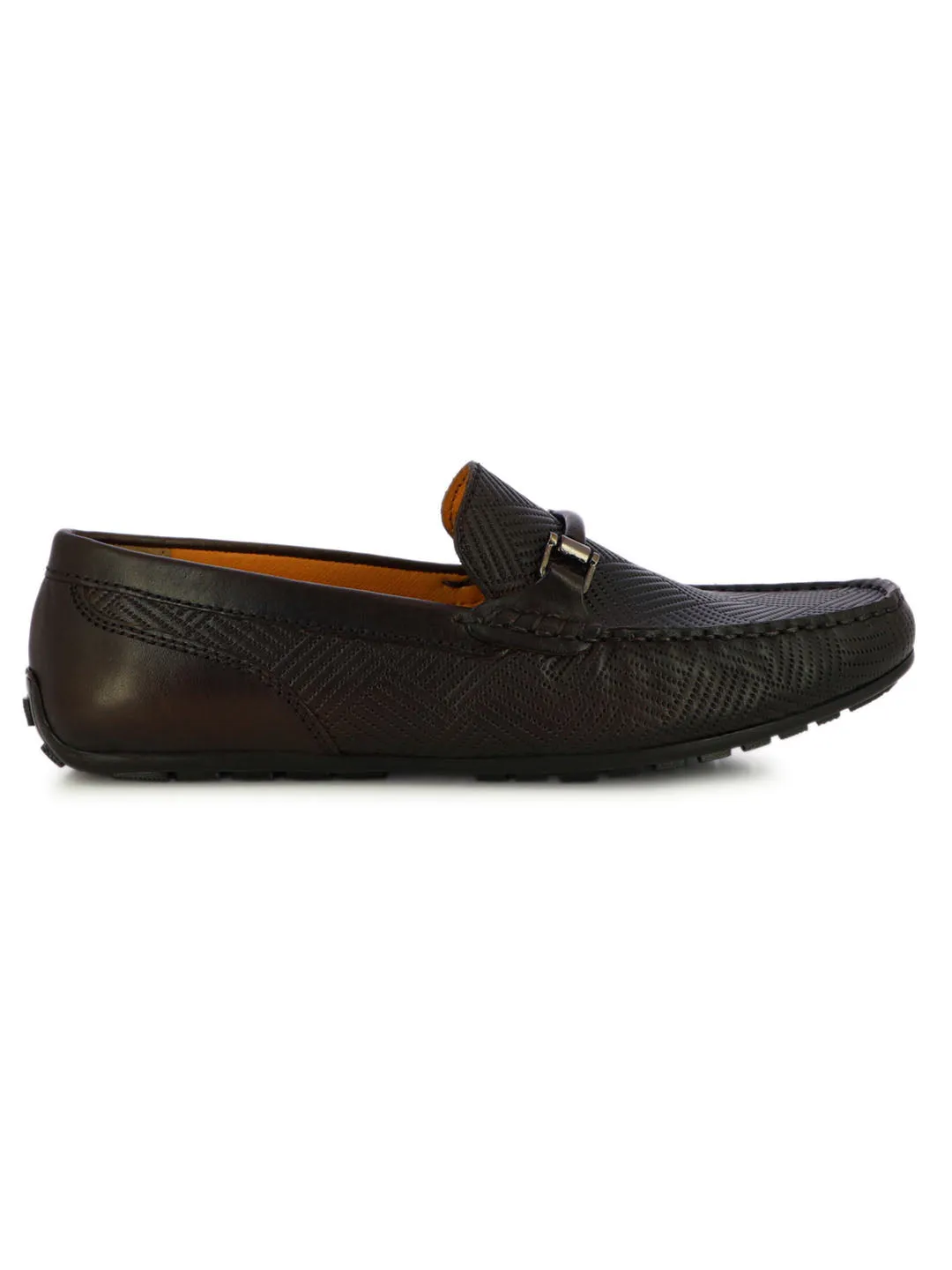 Travis Men's Brown Formal Loafers