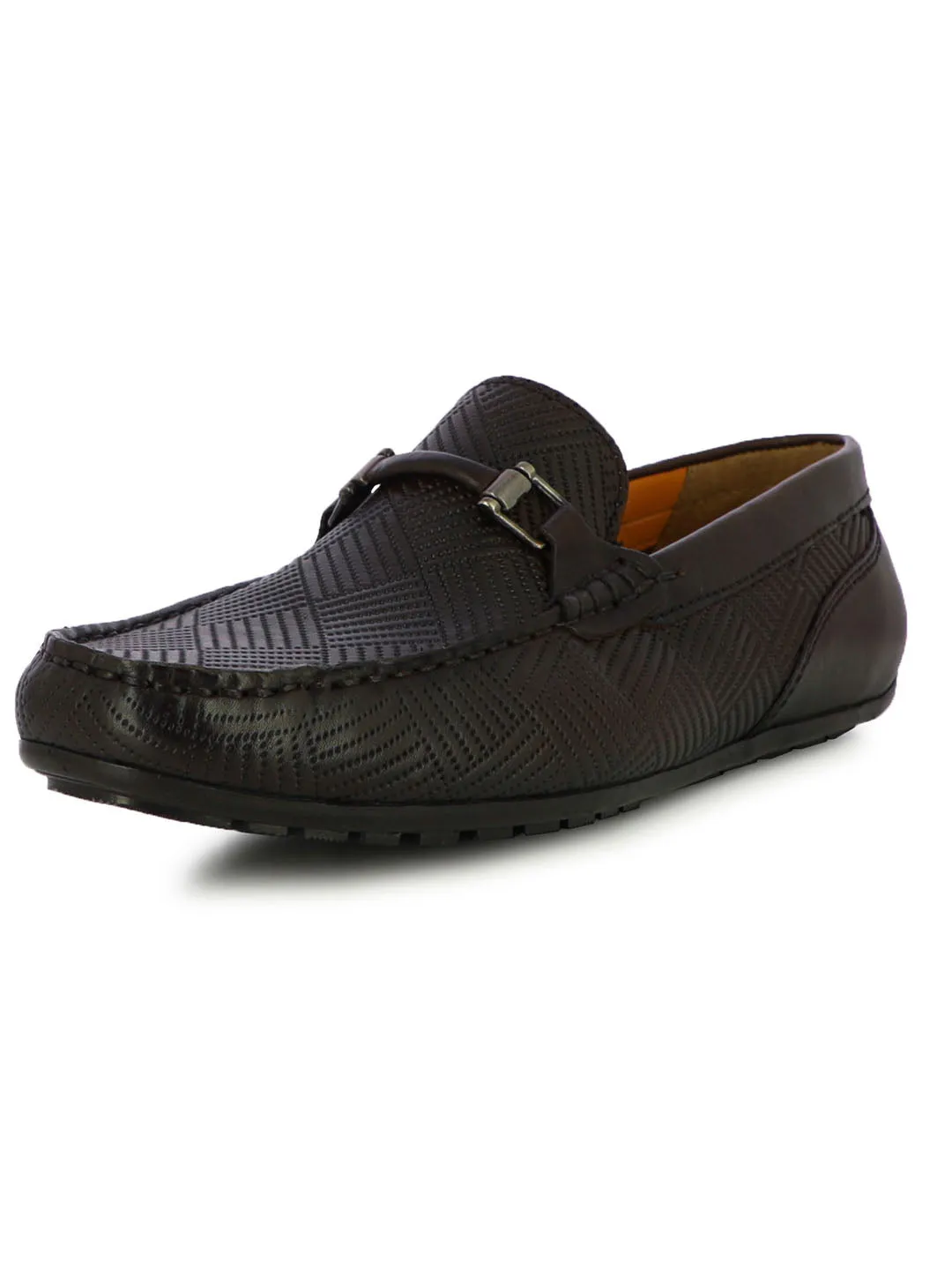 Travis Men's Brown Formal Loafers