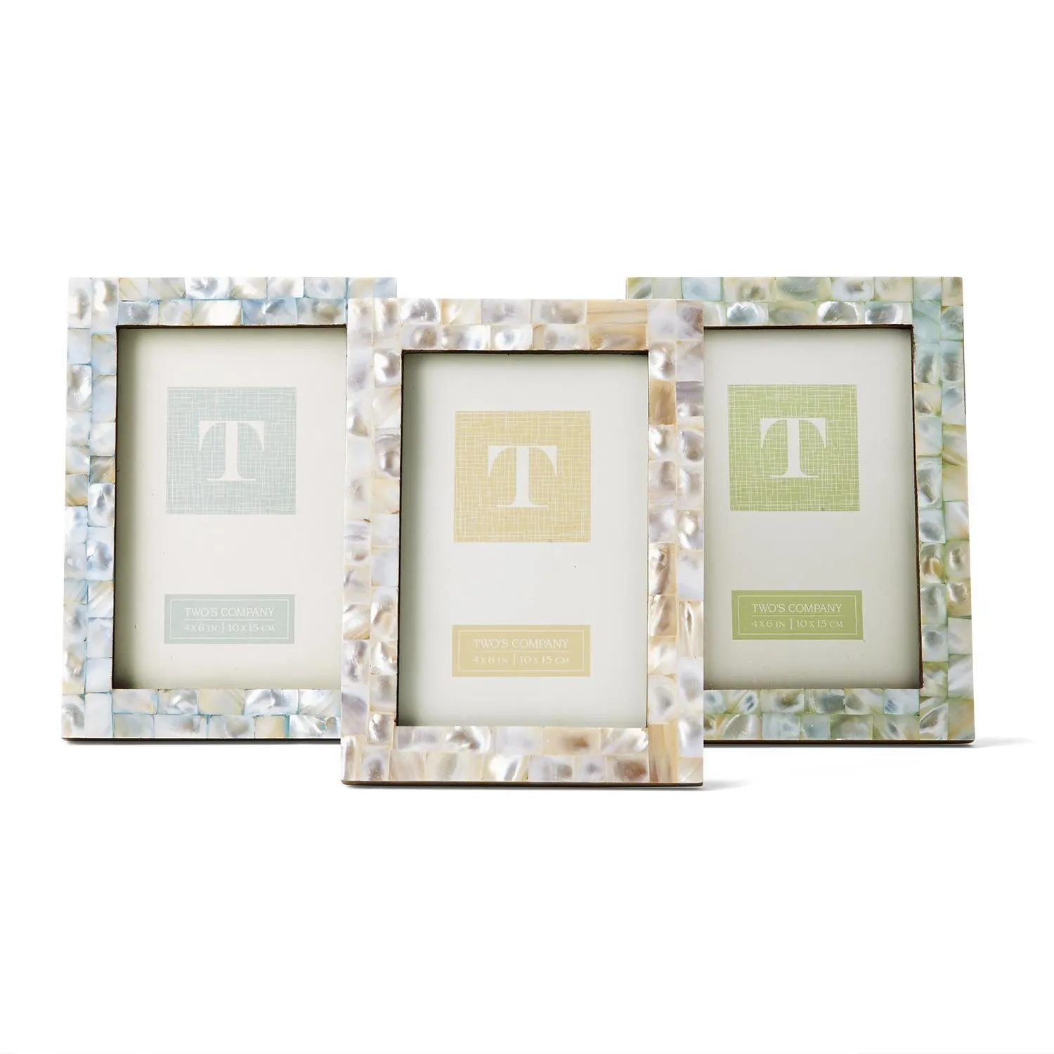 Two's Company Mother of Pearl Photo Frame - 4X6