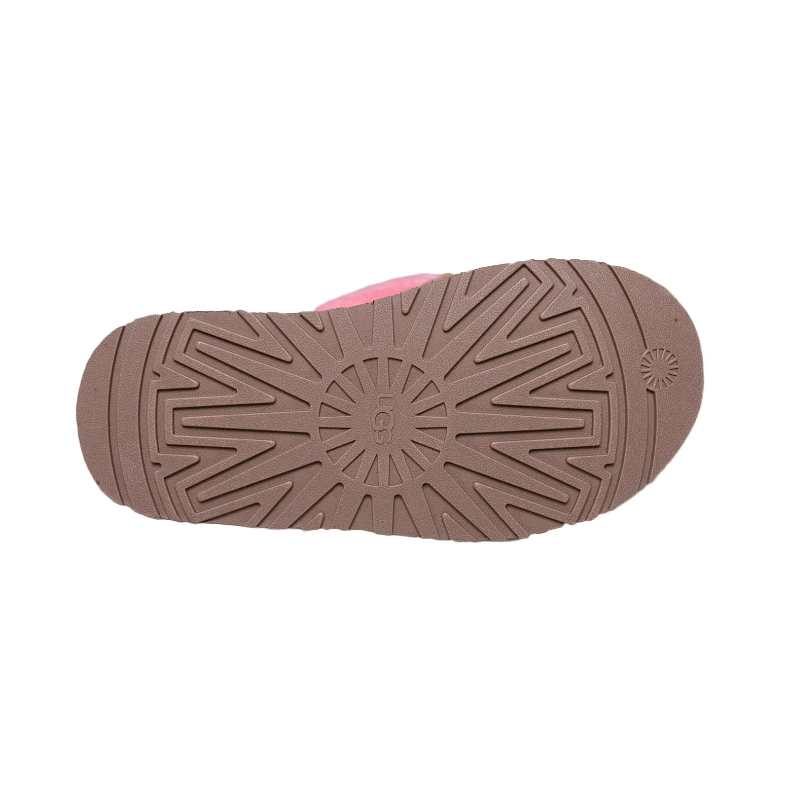 UGG Disco Stripe Slide Chestnut Pink Rose Slippers - Women's