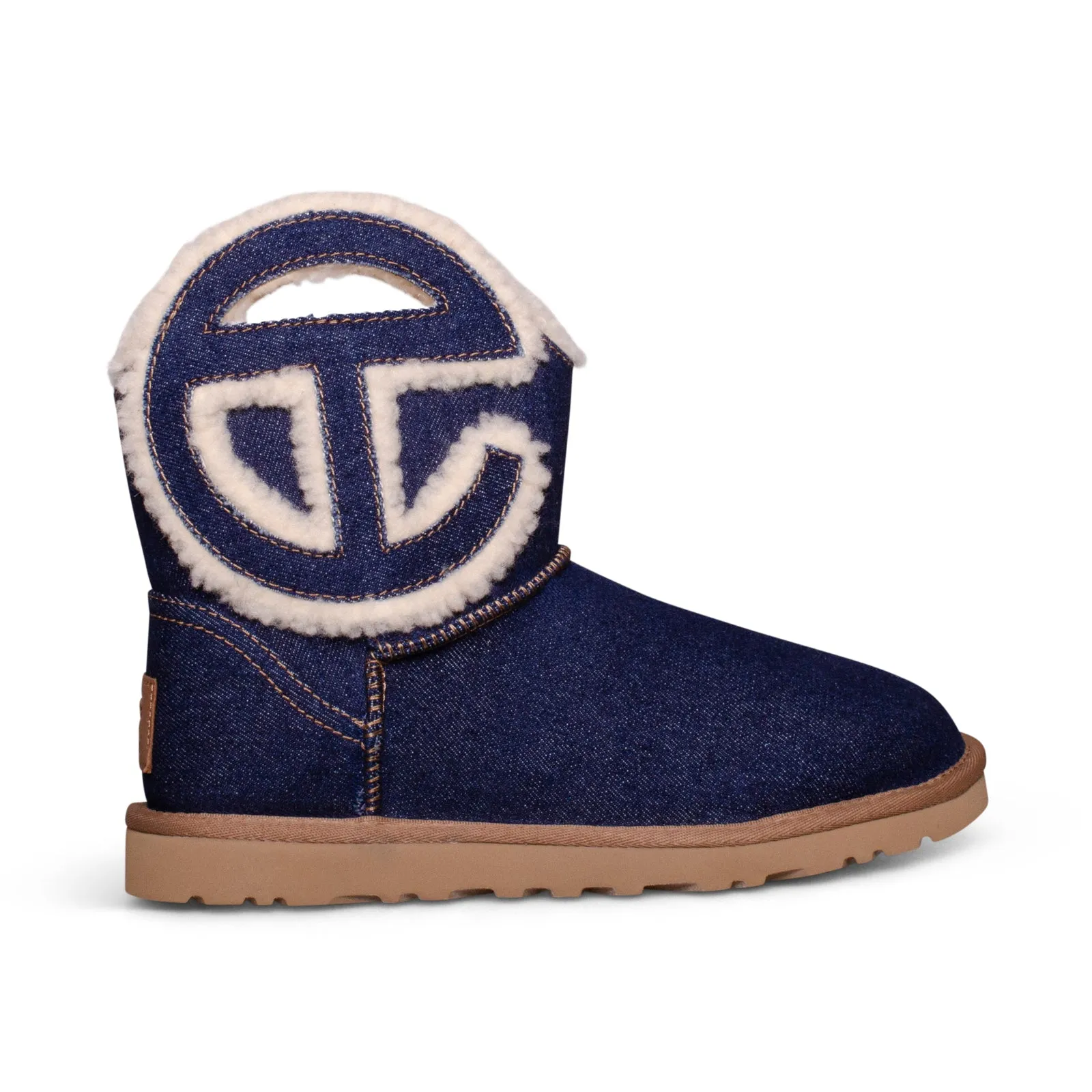 UGG X Telfar Logo Mini Indigo Denim Boots - All Gender