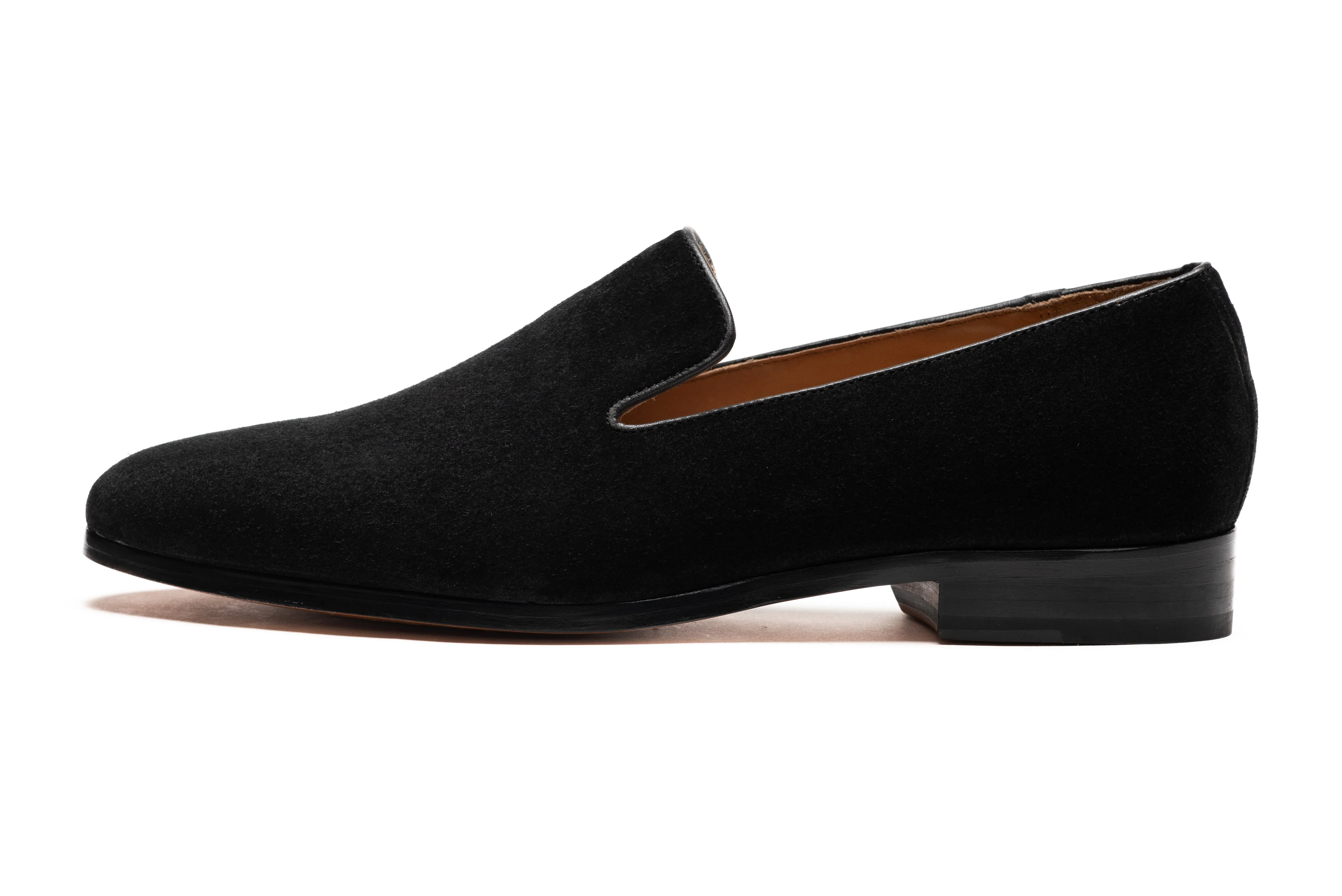 Venetian Loafer - Black Suede