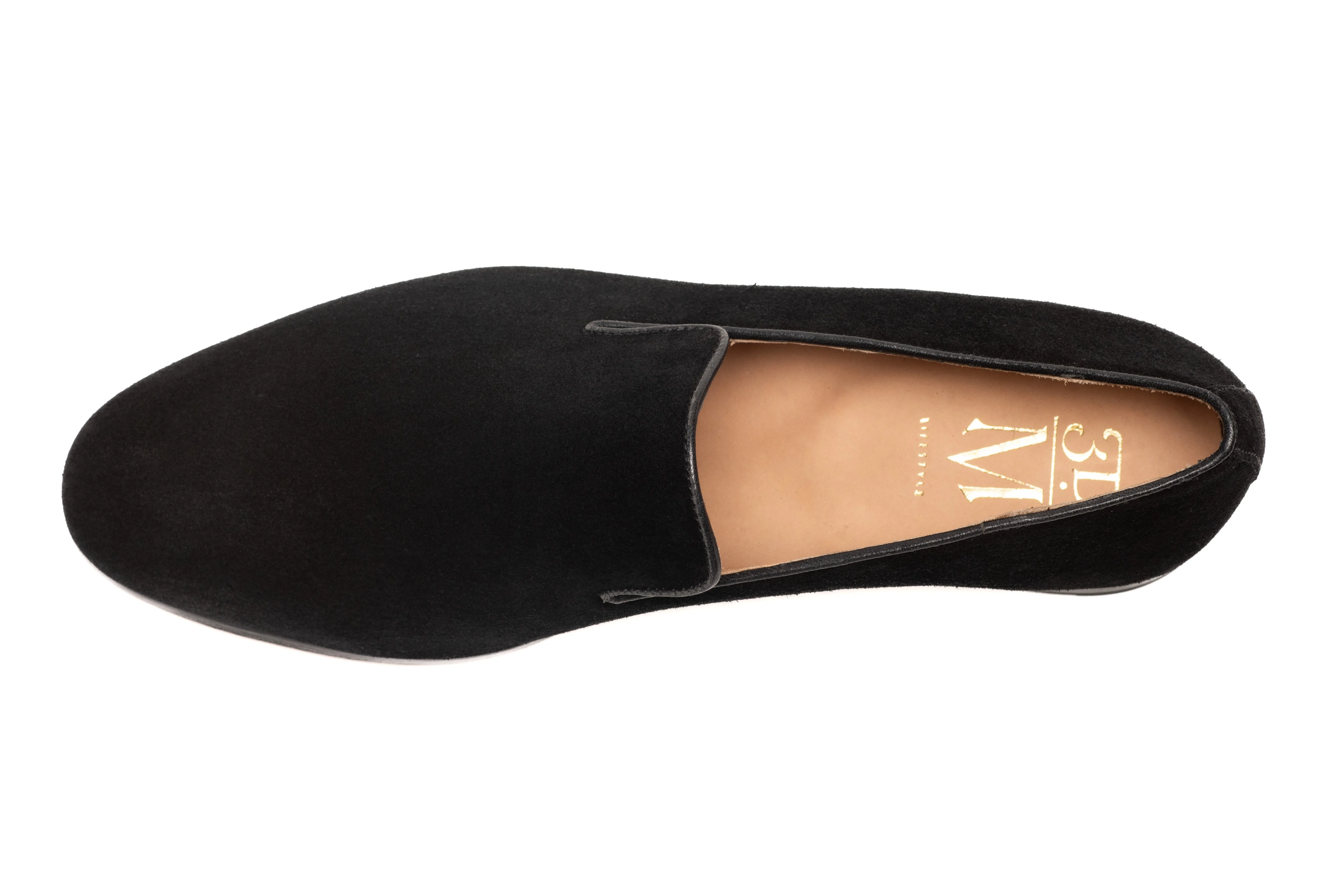 Venetian Loafer - Black Suede