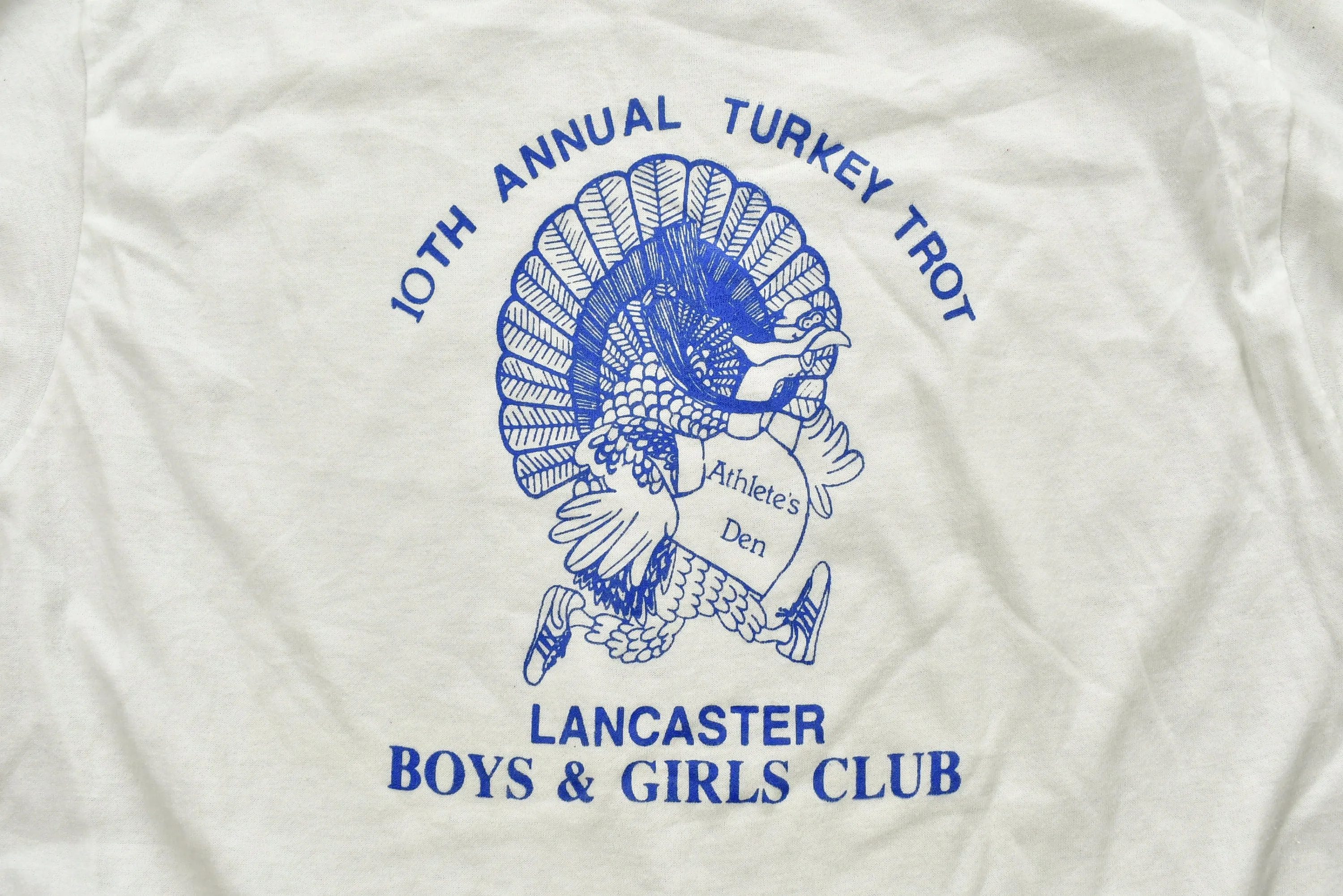 Vintage 1980's 10th Annual Turkey Trot Lancaster Long Sleeve T-Shirt , Graphic , 80s , 90s , Streetwear , Retro Style