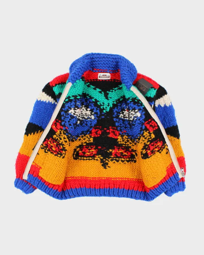 Vintage 80's Men's Longhouse Wool Zip-Up - M