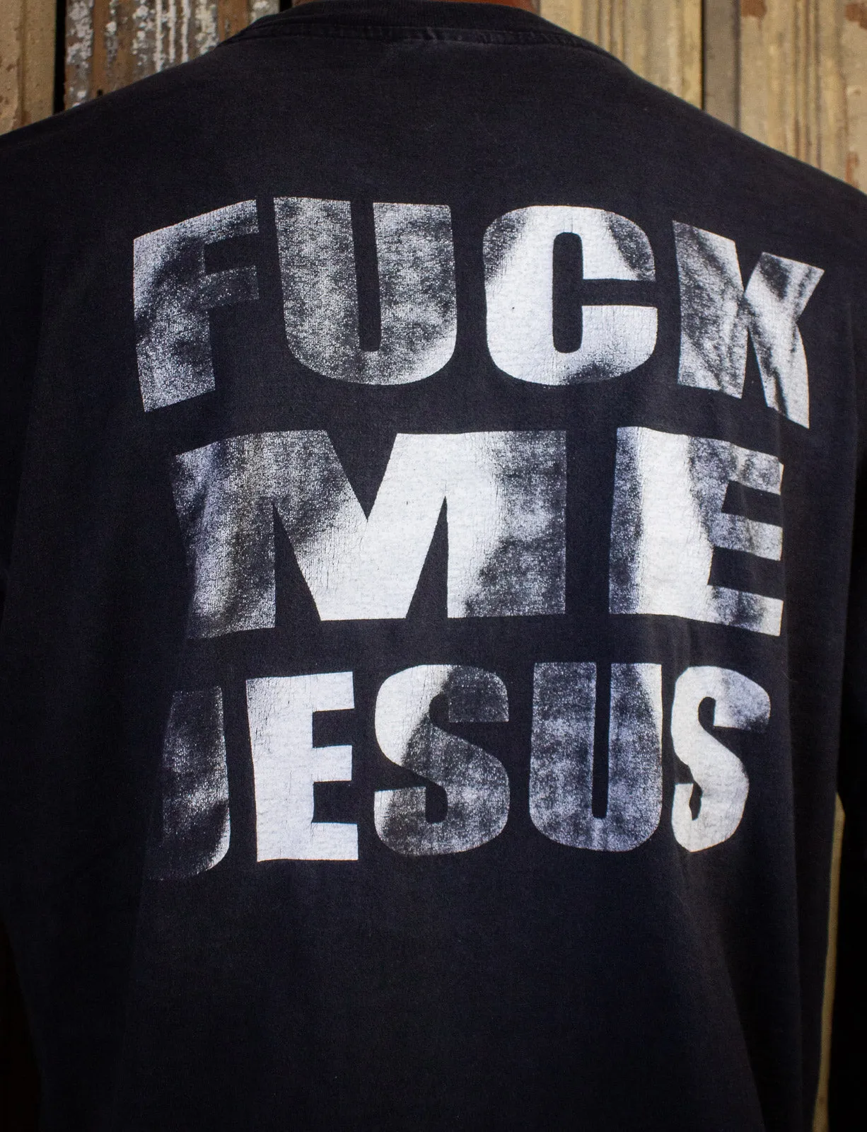 Vintage Marduk F*** Me Jesus Long Sleeve Concert T Shirt 90s Black XL