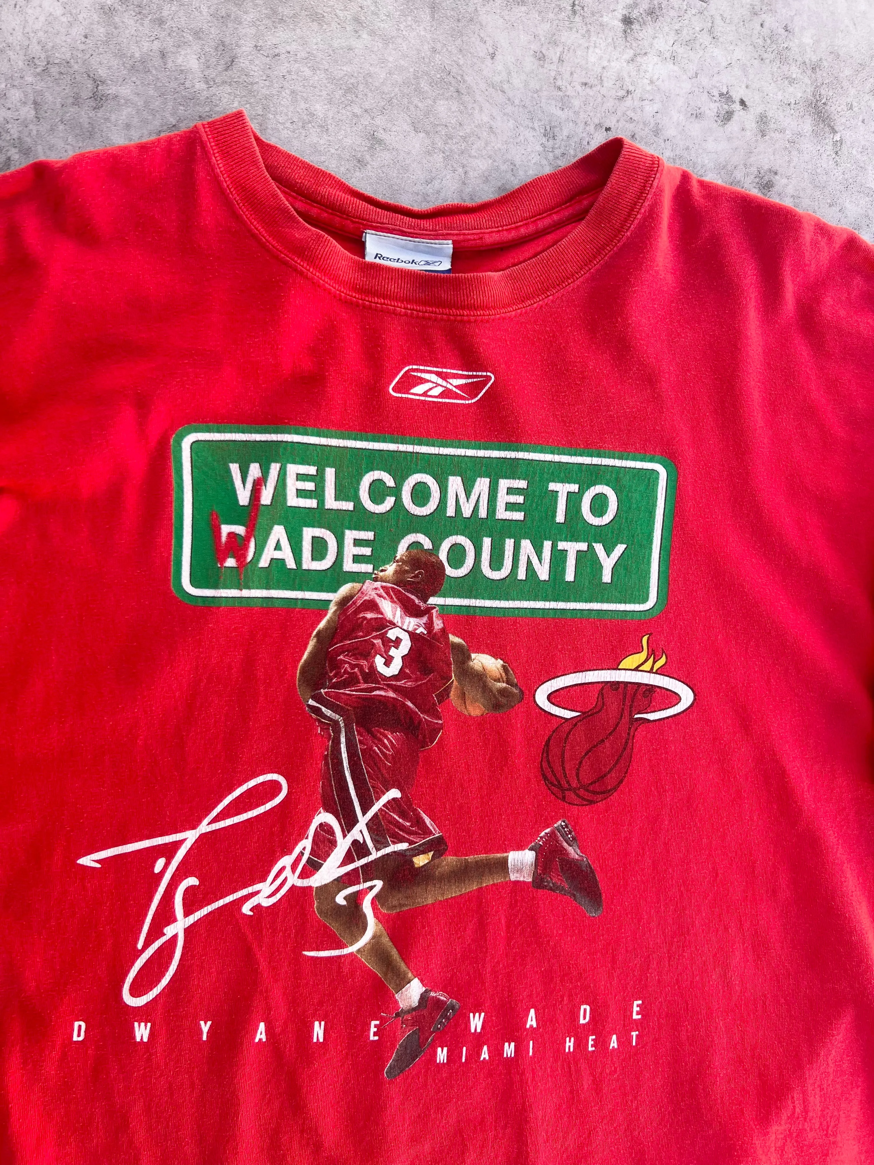 Vintage Reebok Dwyane Wade Country Miami Heat Tee (XL)