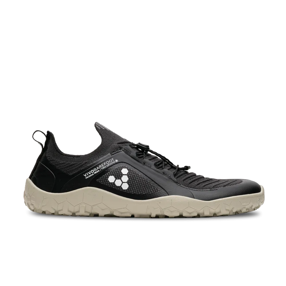 Vivobarefoot Primus Trail Knit FG Mens Obsidian/Limestone