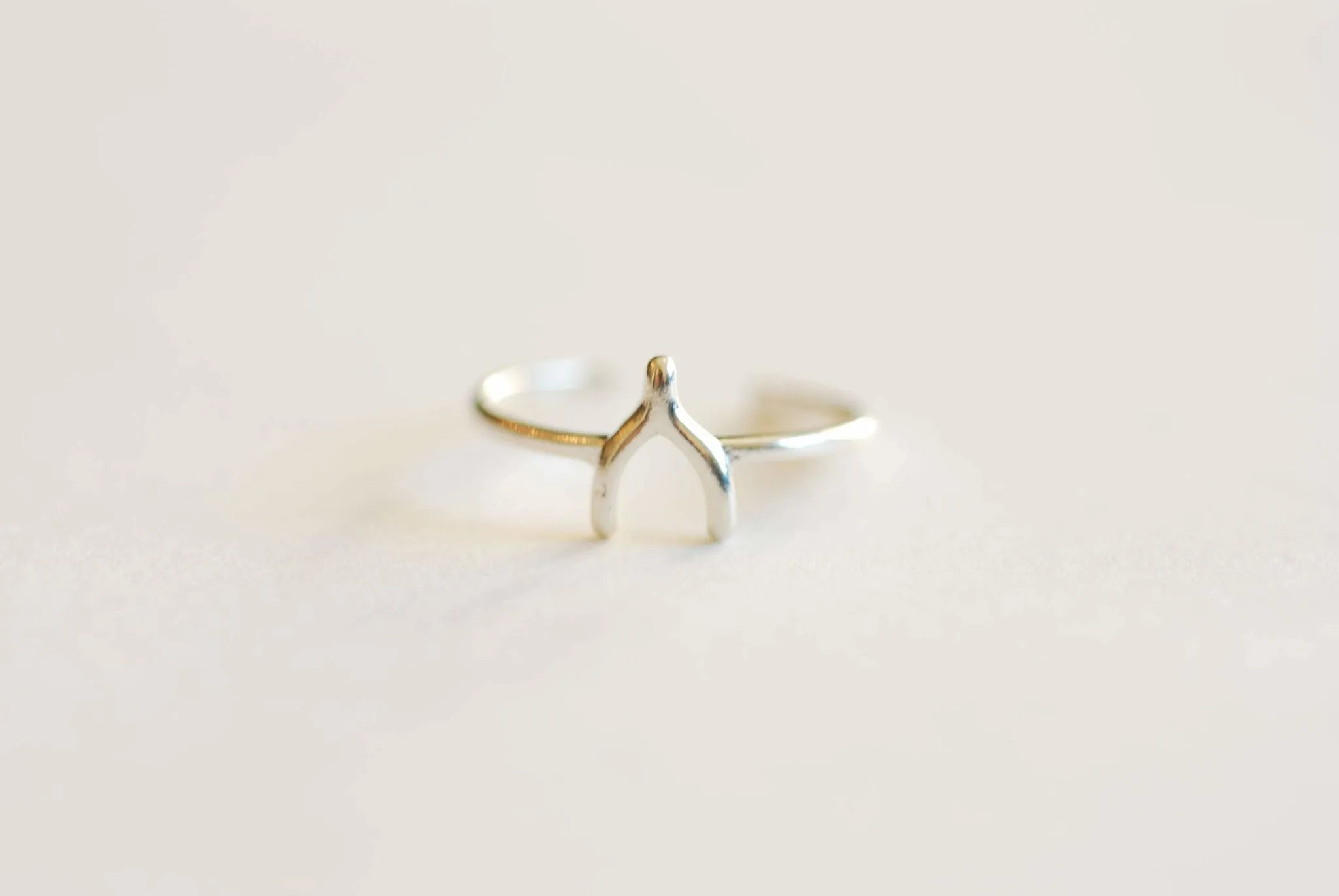 Wholesale Wishbone Ring- 925 Sterling Silver Wishbone Connector, Adjustable Ring, Minimalist Ring, Good Luck Ring, Simple Everyday ring, Stacking Ring