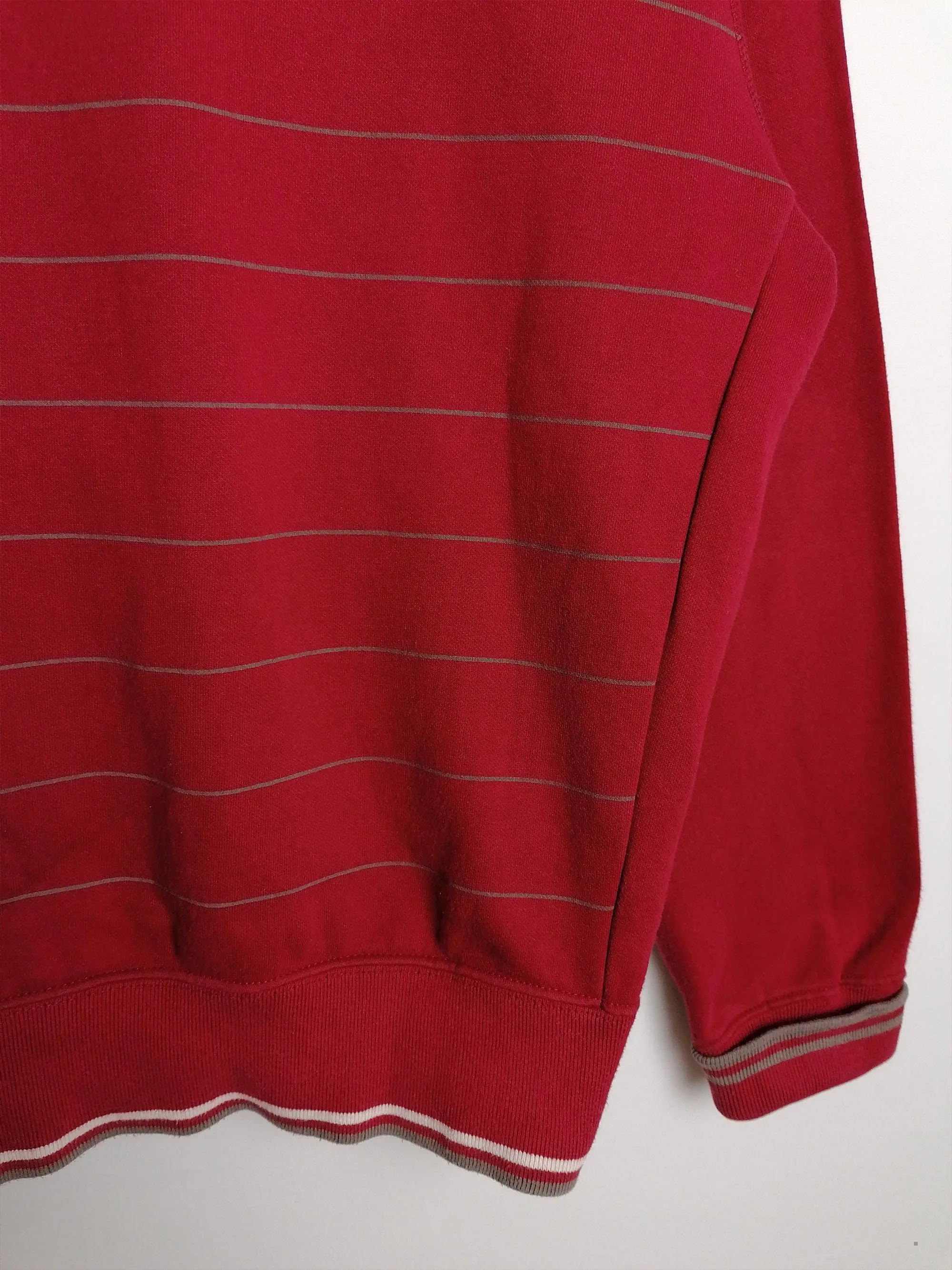 Y2K NIKE Small  Swoosh Red Sweatshirt Crewneck - size S / GB 36- 38 / height 173 cm