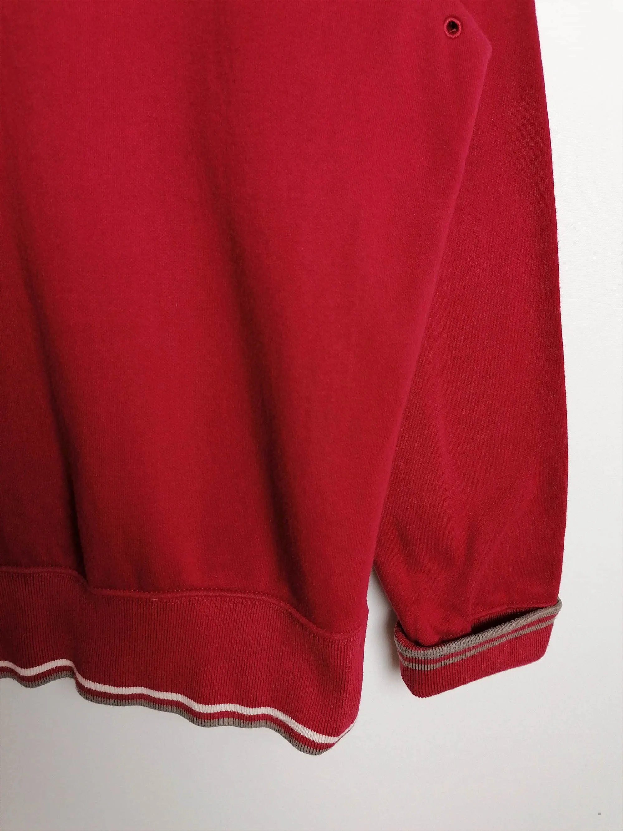 Y2K NIKE Small  Swoosh Red Sweatshirt Crewneck - size S / GB 36- 38 / height 173 cm