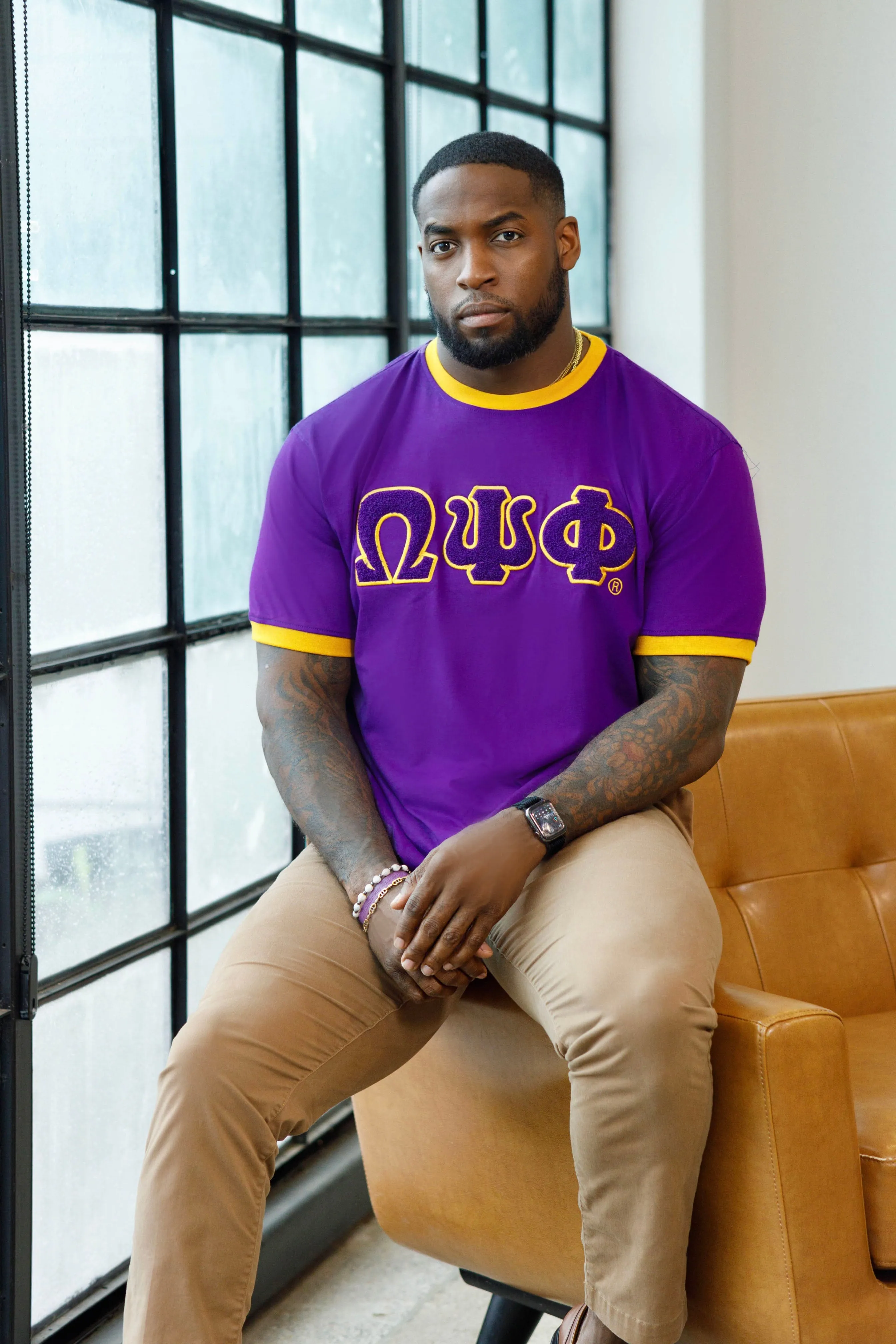 ΩΨΦ Ringer Chenille Tee