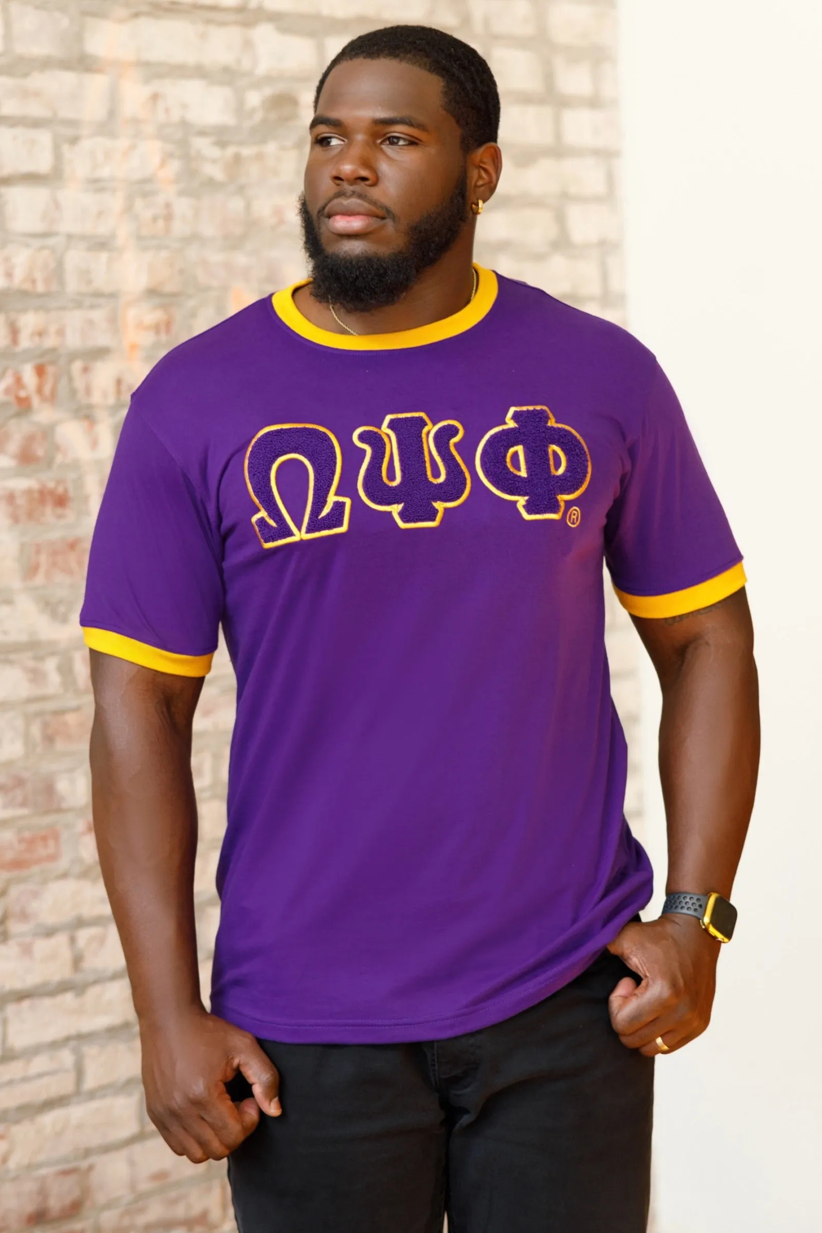 ΩΨΦ Ringer Chenille Tee